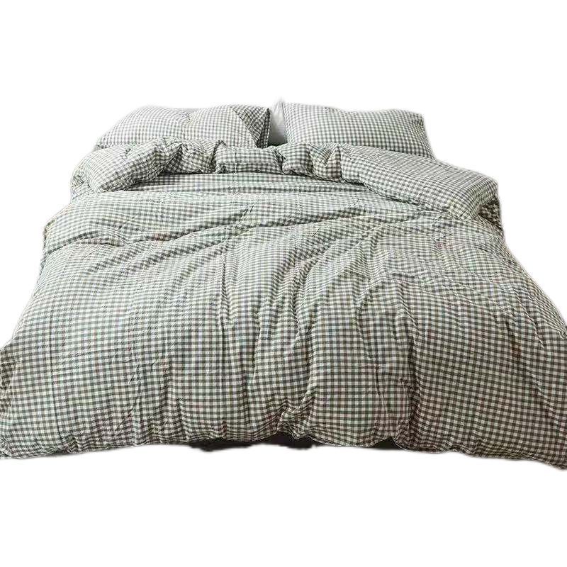 Duoxiao Quilt Cover 1.5 × 2.1m Twill Pink grid 2.2 × 2.4 m quilt cover — image 6