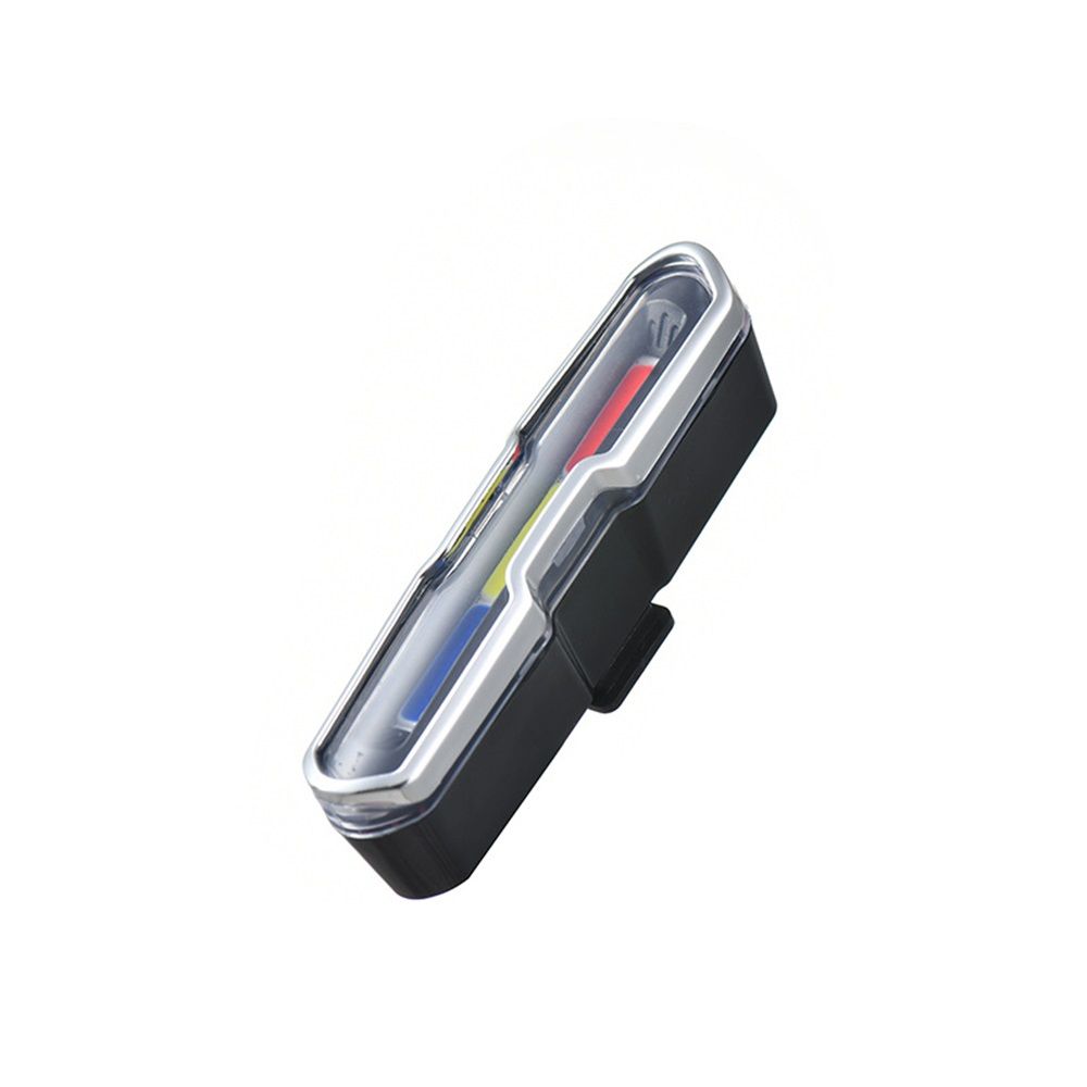 USB Rechargeable Tail Light, LED Night Cycling Bike Warning Rear Tail Light for Cycling Safety(Red & Blue & White)