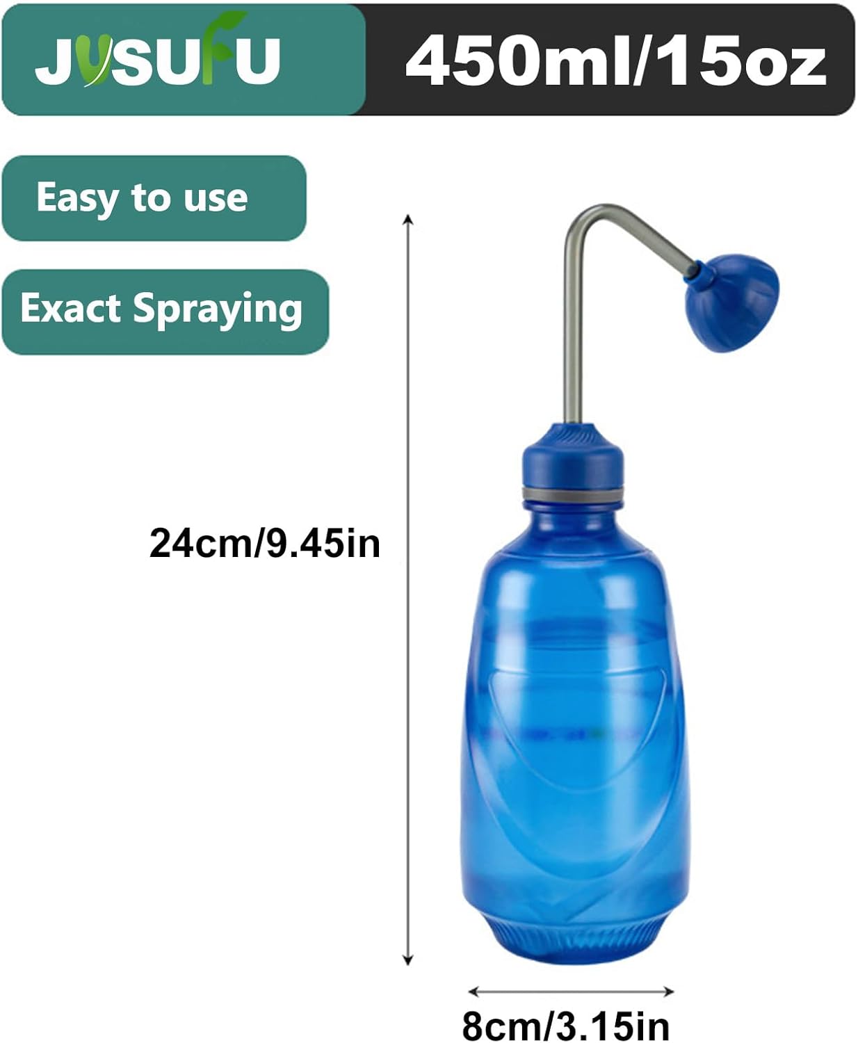 Watering Can for Seedlings, Small Watering Can for House Plant Garden Flower 15oz/0.45l (Blue) — image 6