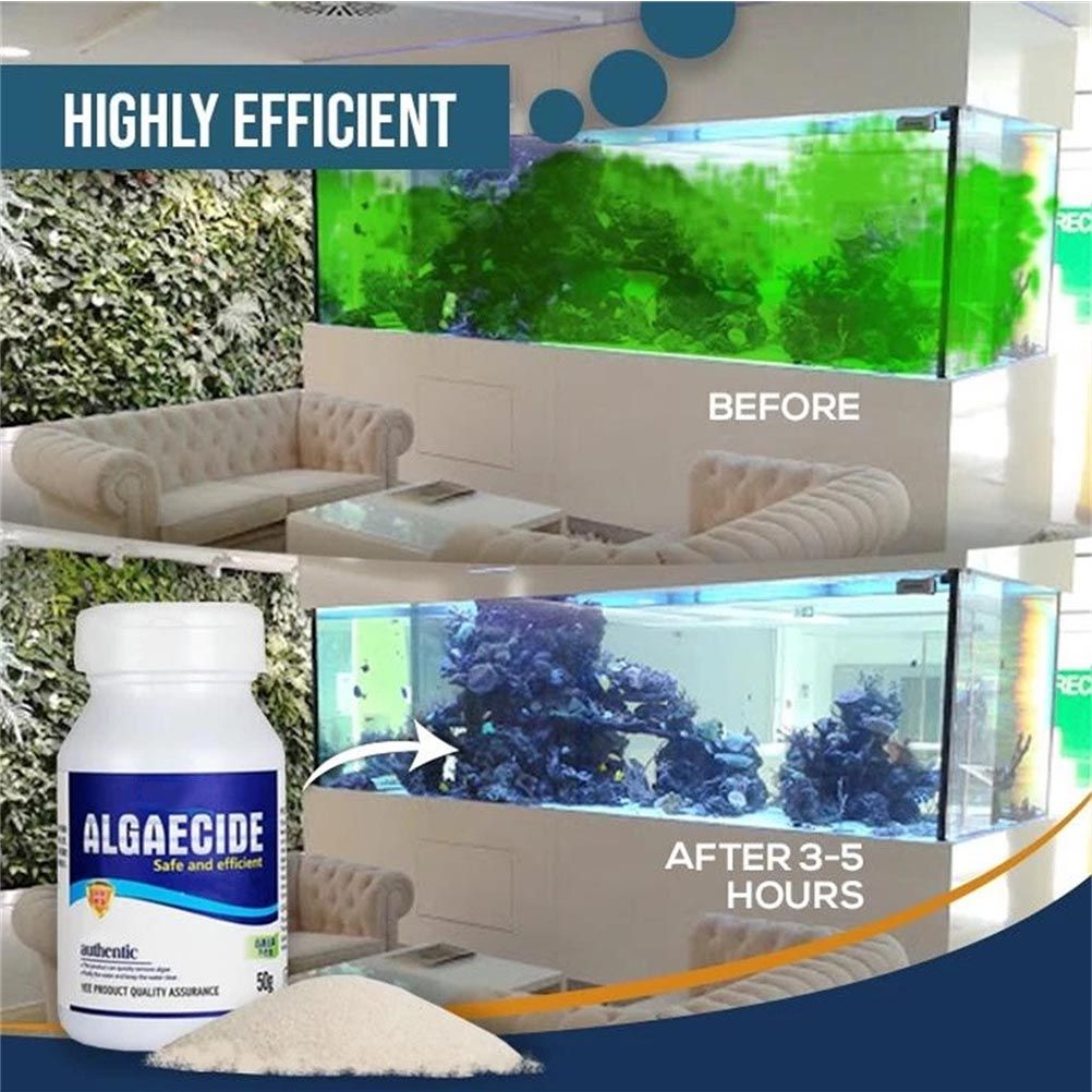 50g Aquarium Algaecide Fish Tank Algae Remover Aquarium Water Cleaner โ image 4
