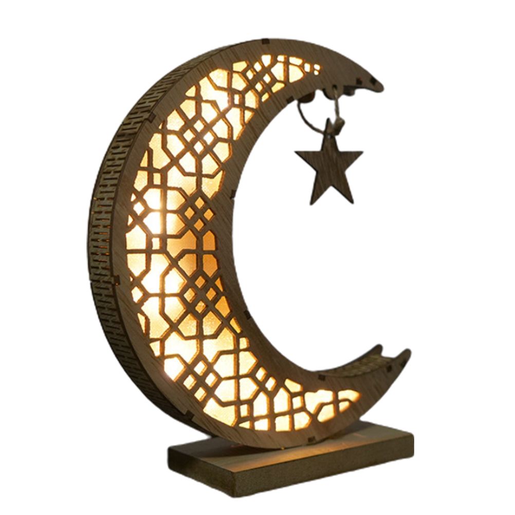 Ramadan LED Decorative Lights Wooden Crafts Night Light for Muslim Ramadan Gift Islamic Wall Table Decoration โ image 6