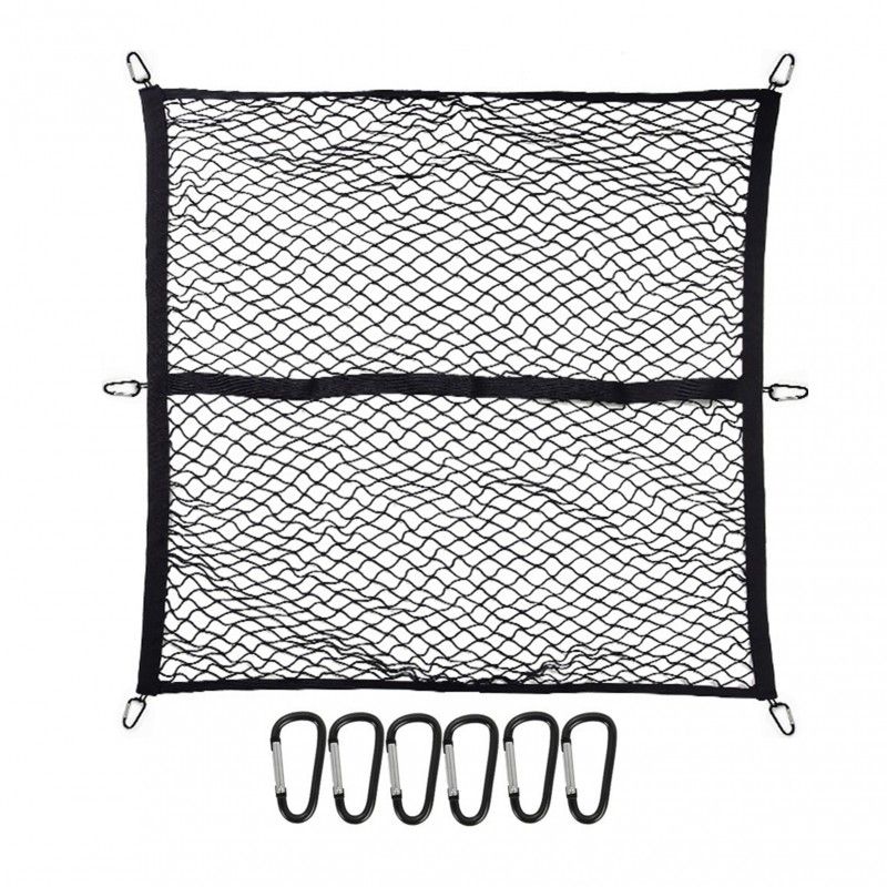 Heavy-Duty Elastic Cargo Net for Truck Beds, Designed to Hold Luggage And Organize Cargo with Strong Hook Fasteners 47.247.2in