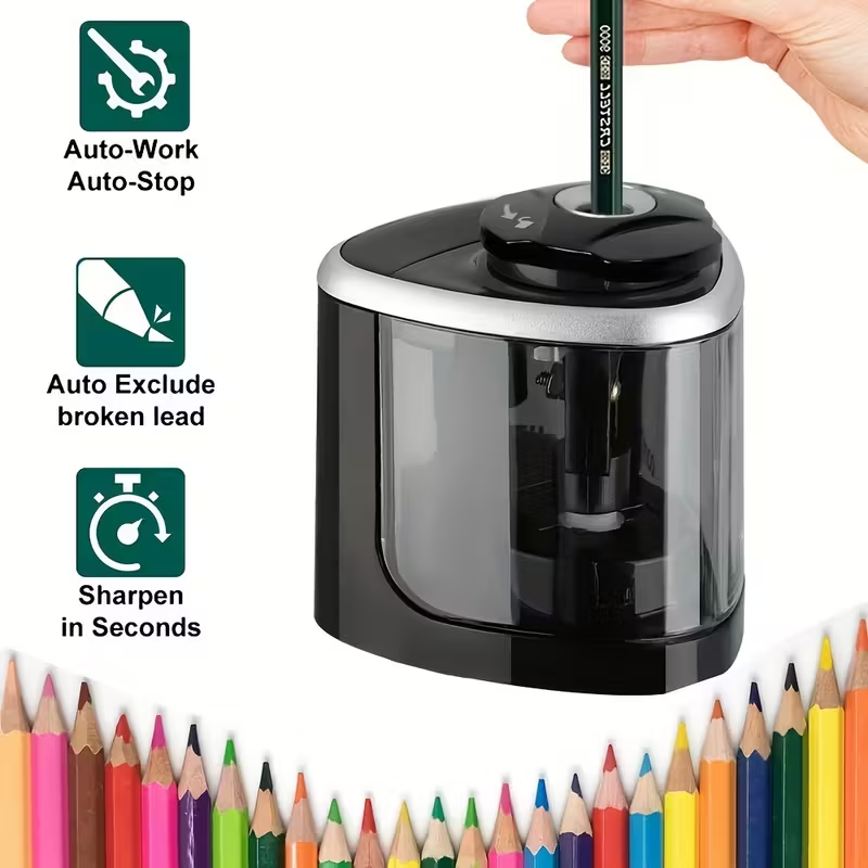 Electric pencil sharpener, Desktop automatic pencil sharpener, Office supplies