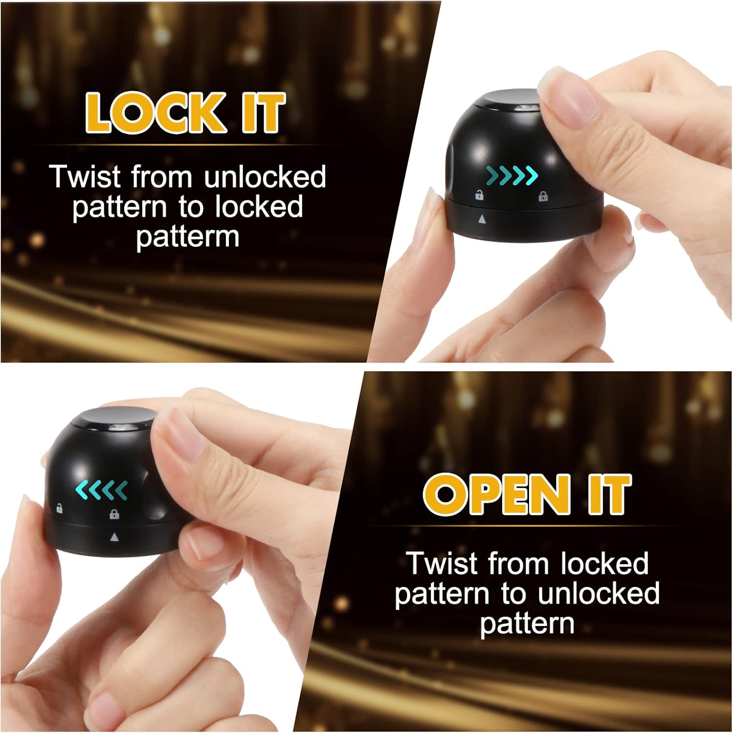 Reusable Silicone Wine Stopper 4-Pack Universal Leak-Proof Sealed Champagne Bottle — image 4