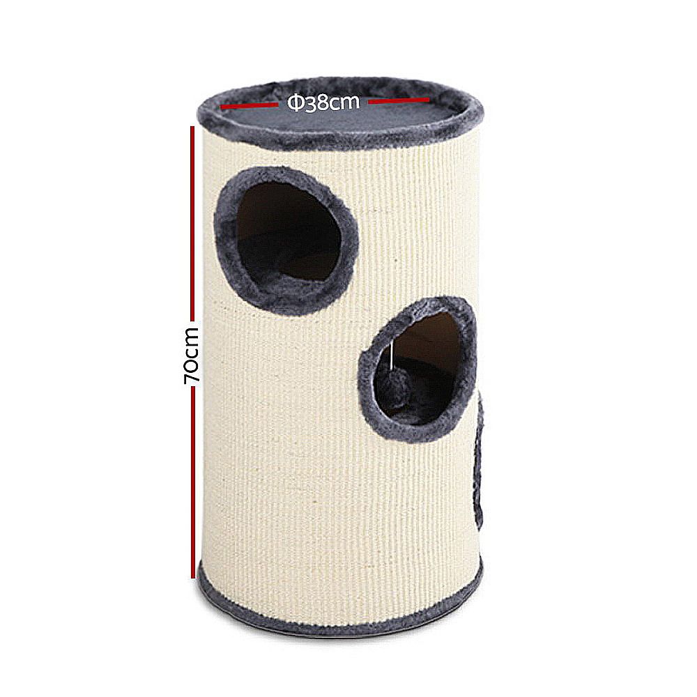 i.Pet Cat Tree 70cm Scratching Post Tower Scratcher Trees Wood Condo House Toys โ image 2