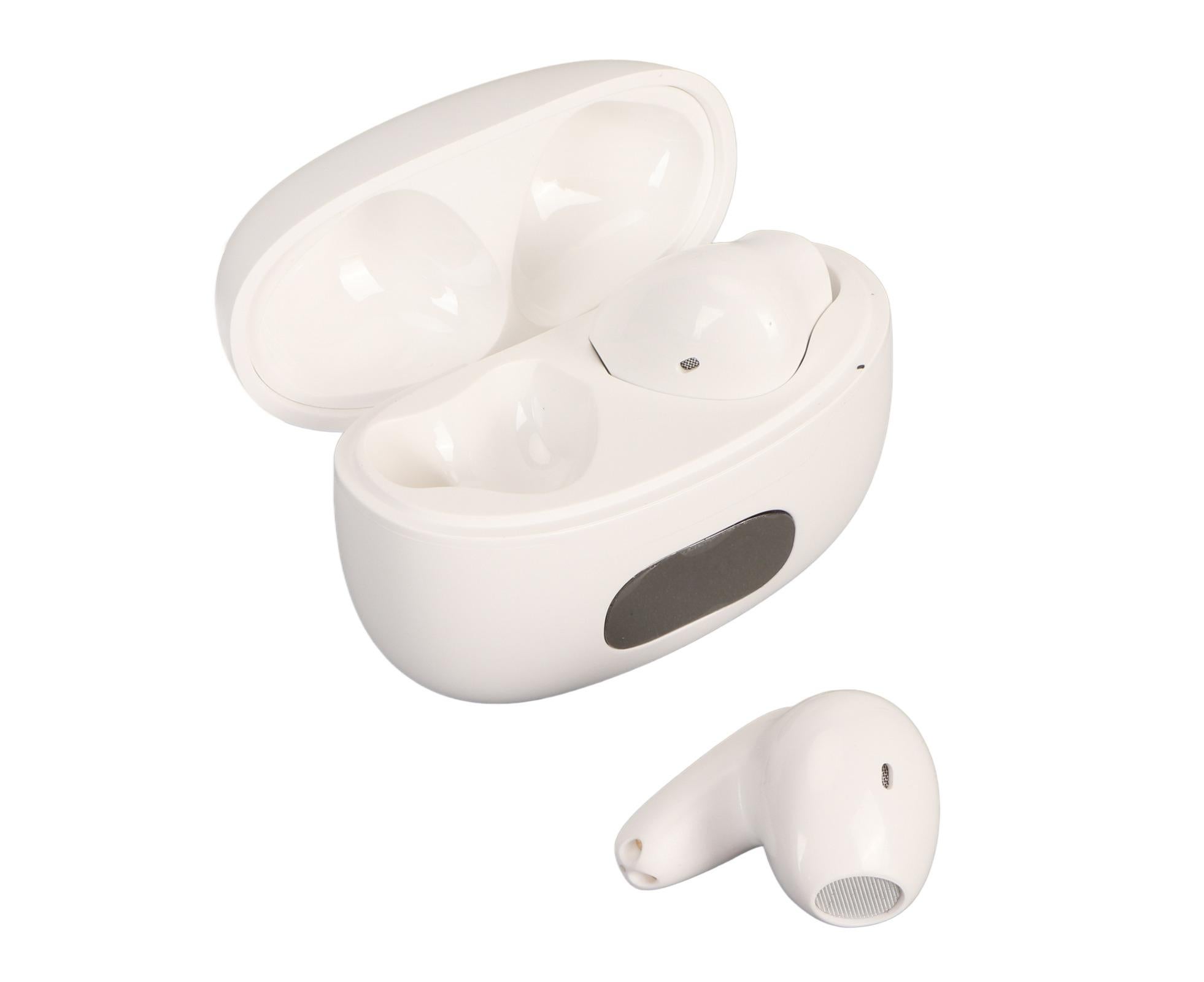 Bluetooth Translator Earbuds Noise Reduction 74 Languages 70 Accents Wireless with Digital Display White — image 2