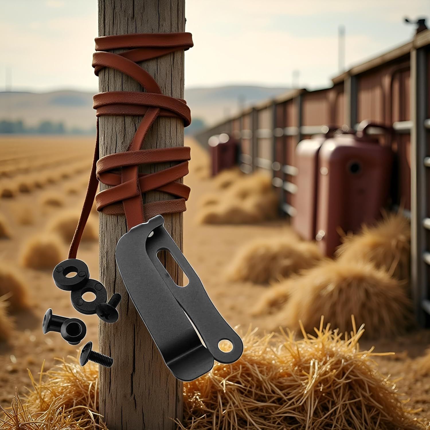 A Set Black Belt Clip Knife Sheath โ image 5