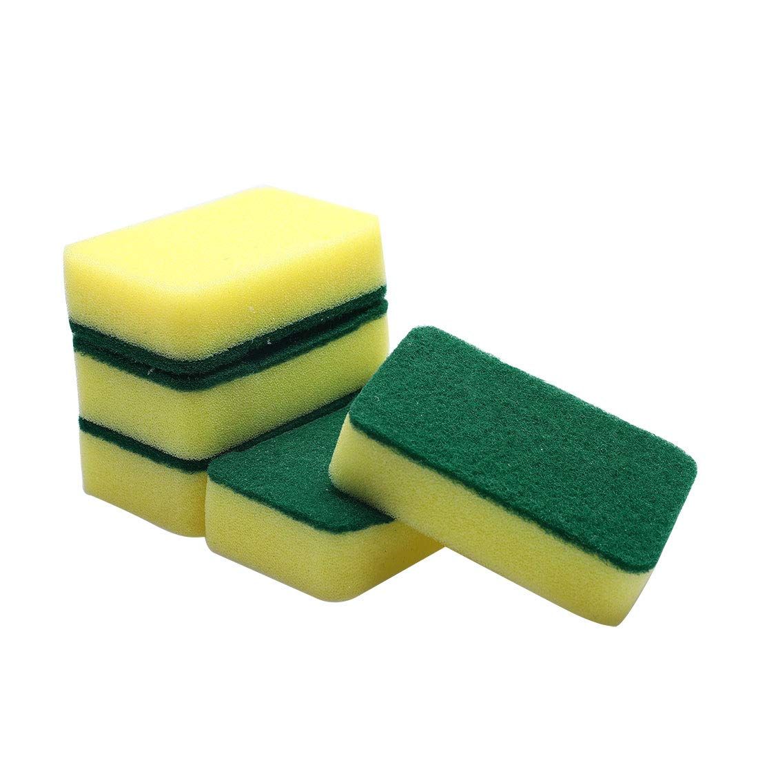 4 Pcs Cleaning Scrub Sponges Abrasive Scrubber Sponge Dish Pads Dishwashing Sponge for Kitchen, Dishes, Bathroom, Car Wash — image 3