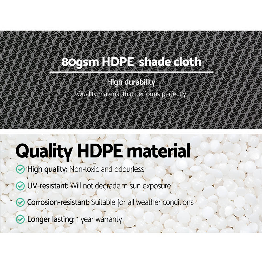 Instahut 30% Shade Cloth 3.66x10m Shadecloth Wide Heavy Duty White โ image 5