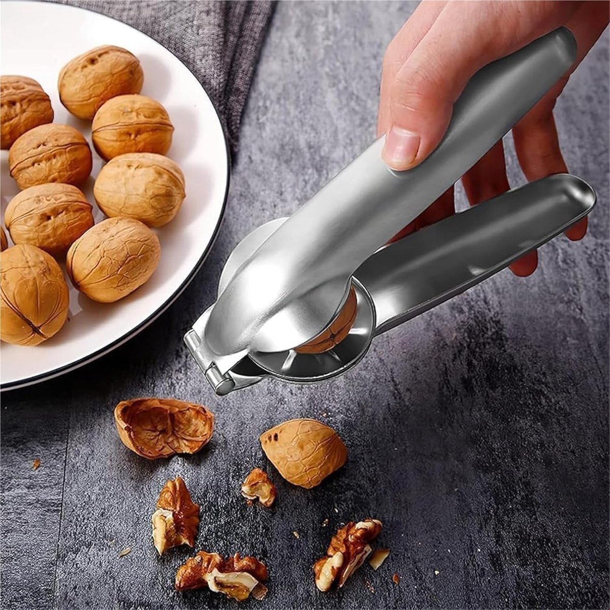 Chestnut opener - Nutcracker - Chestnut clip - Dried fruit opener - chestnut tongs - chestnut cutter - nutcracker tongs - nutcracker - manual chestnut cracker — image 2