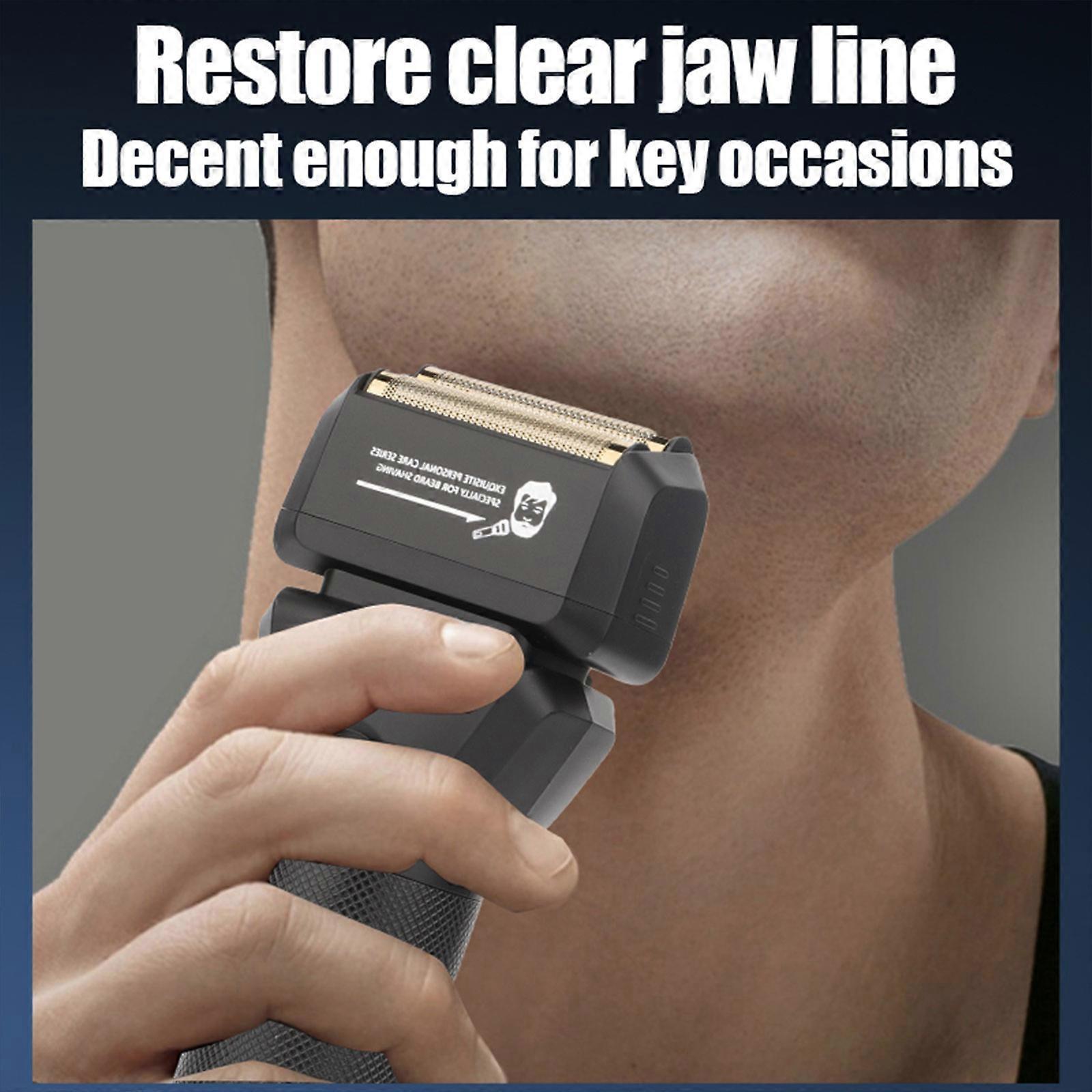 Foil Electric Shaver for Bald Men, Gold Cordless Barber Razor โ image 4