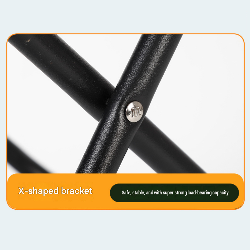 Green Portable foldable stool with a crossbody strap - High Carbon Steel Frame and Oxford Fabric Outdoor Camping Chair with Mesh Storage Pocket - Lightweight โ image 6