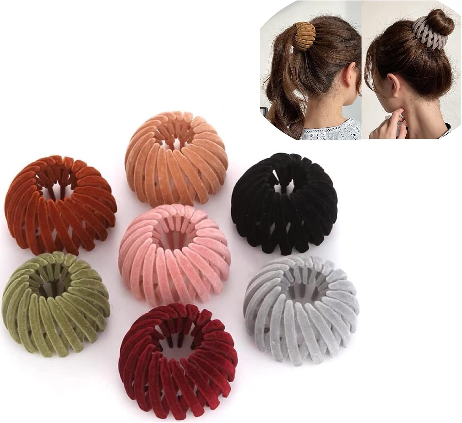 7PCS Birds Nest Hair Clip Holder and Lazy Plate Hairpin for Thin Hair