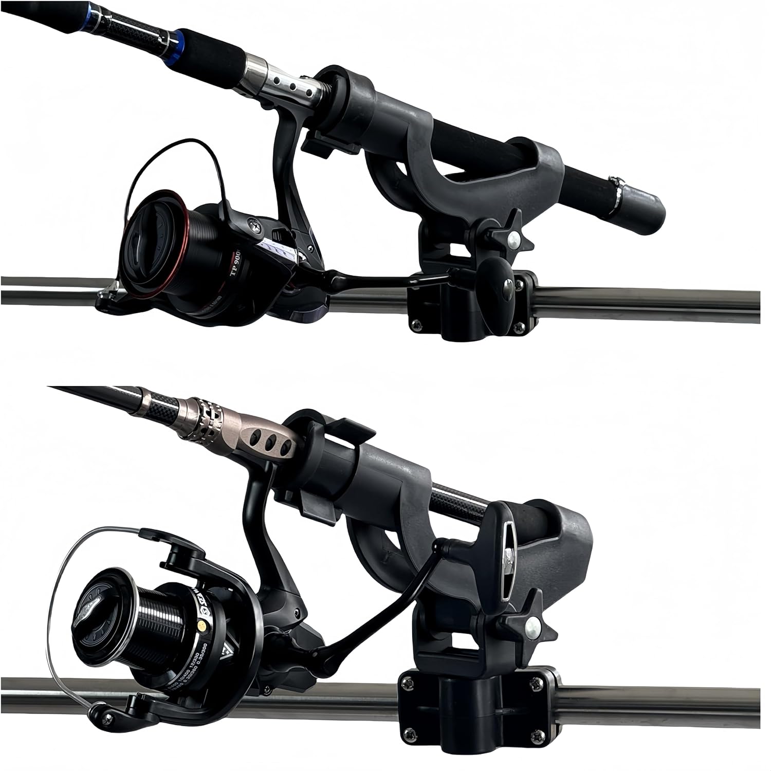 Adjustable Rotatable Plastic Fishing Rod 3 Mount Rack Holder Bracket Boat Canoeing Rowing Mount Kit Kayak Side Rod Holder โ image 6