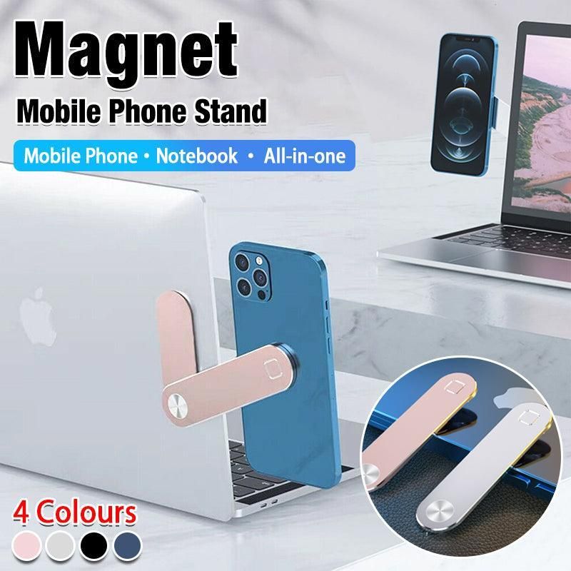 Side Mount Clip Phone Holder for Laptop Adjustable Portable Screen Bracket - Black โ image 2