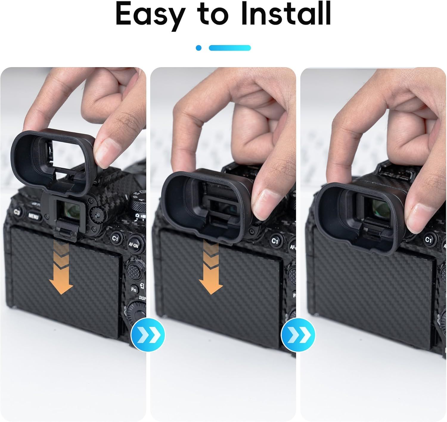 Extended Replace Sony FDA-EP19 Camera Eyecup Viewfinder for Sony A7R VI A7V | Soft Silicon,Camera Eye Cup Eyepiece,for Sony A7R VI A7RVI Alpha A7M5 A7 V A7V IV — image 6