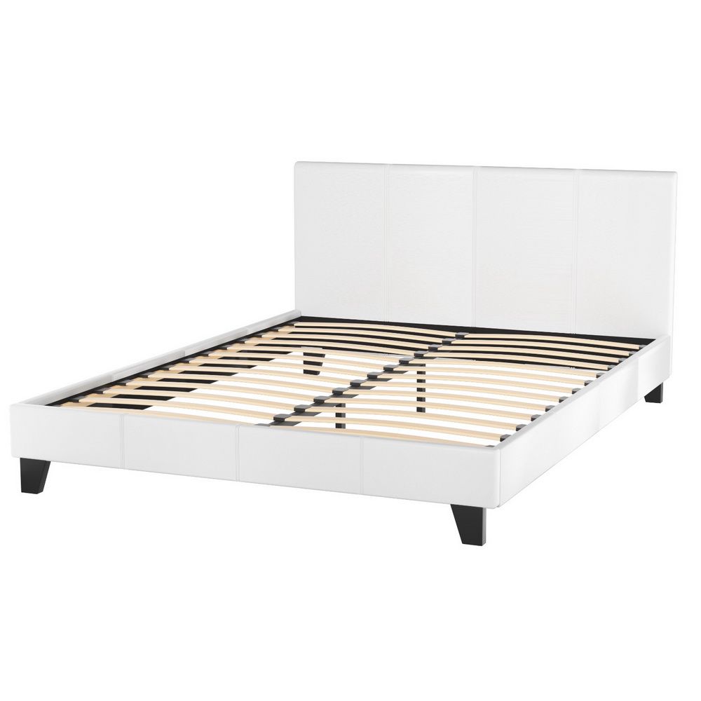 Artiss Bed Frame Queen Size White NEO โ image 4