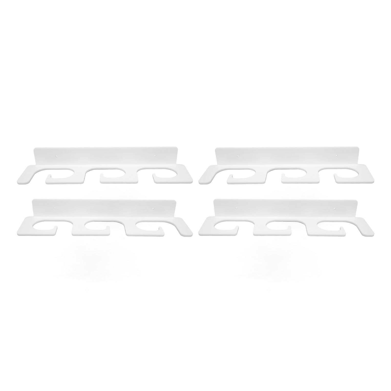 4Pcs Fishing Rod Holder Rugged Space Saving Stylish Holding 6 Rods Wall Mounted Fishing Pole Rack for Indoor Outdoor White โ image 6