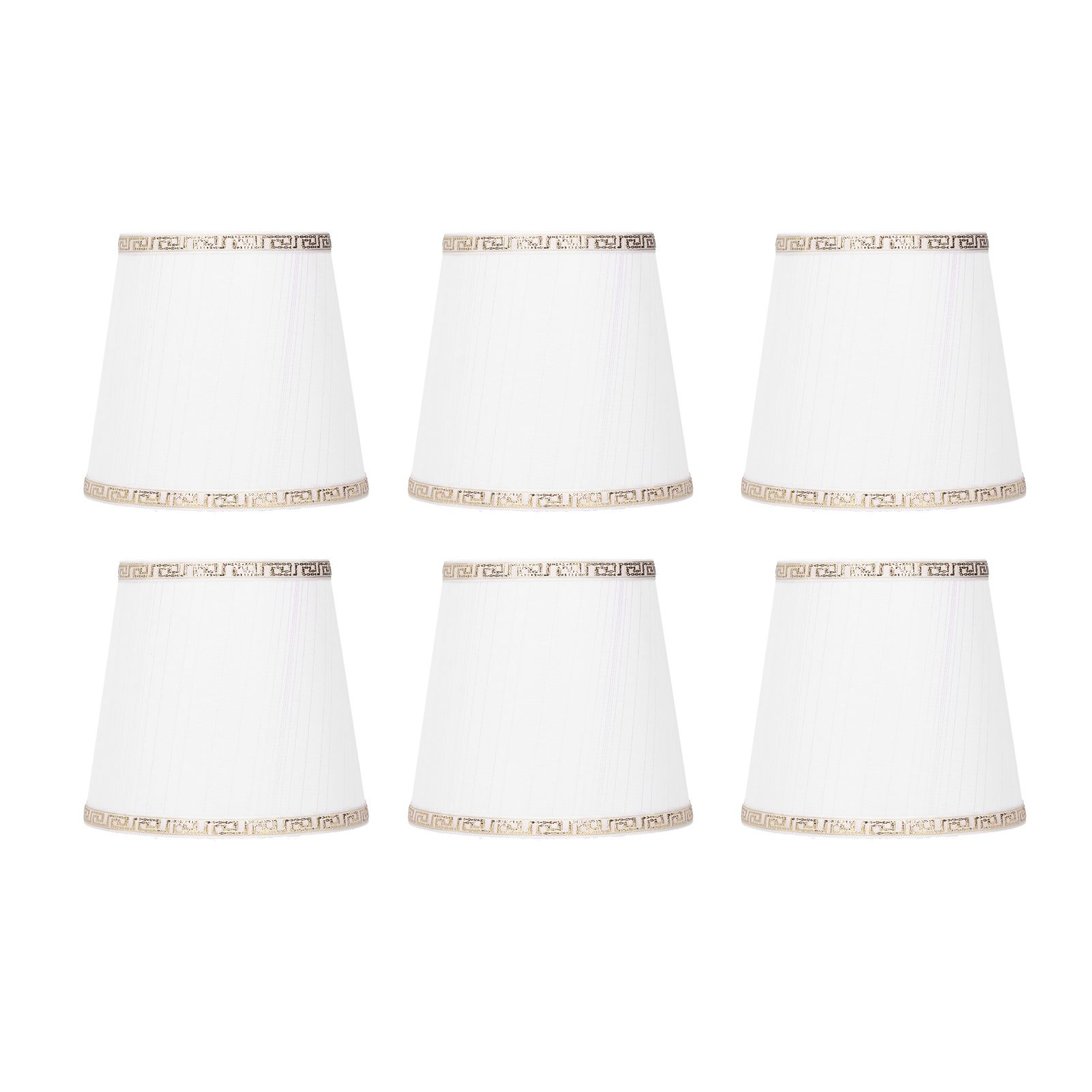 6Pcs European Style Lampshade Cover for Chandelier Wall Light W/E14 Interface Lamp Base Round Mouth Mount — image 3