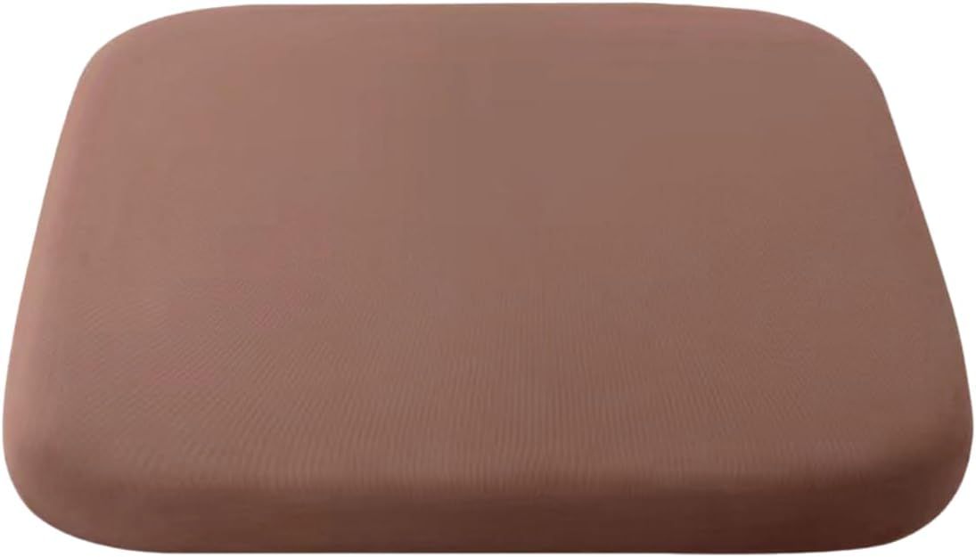 Crystal velvet seat cushion, ergonomic memory foam seat cushion, suitable for cars, comfortable and relieves tailbone pressure-brown 45 × 45 × 4.5cm