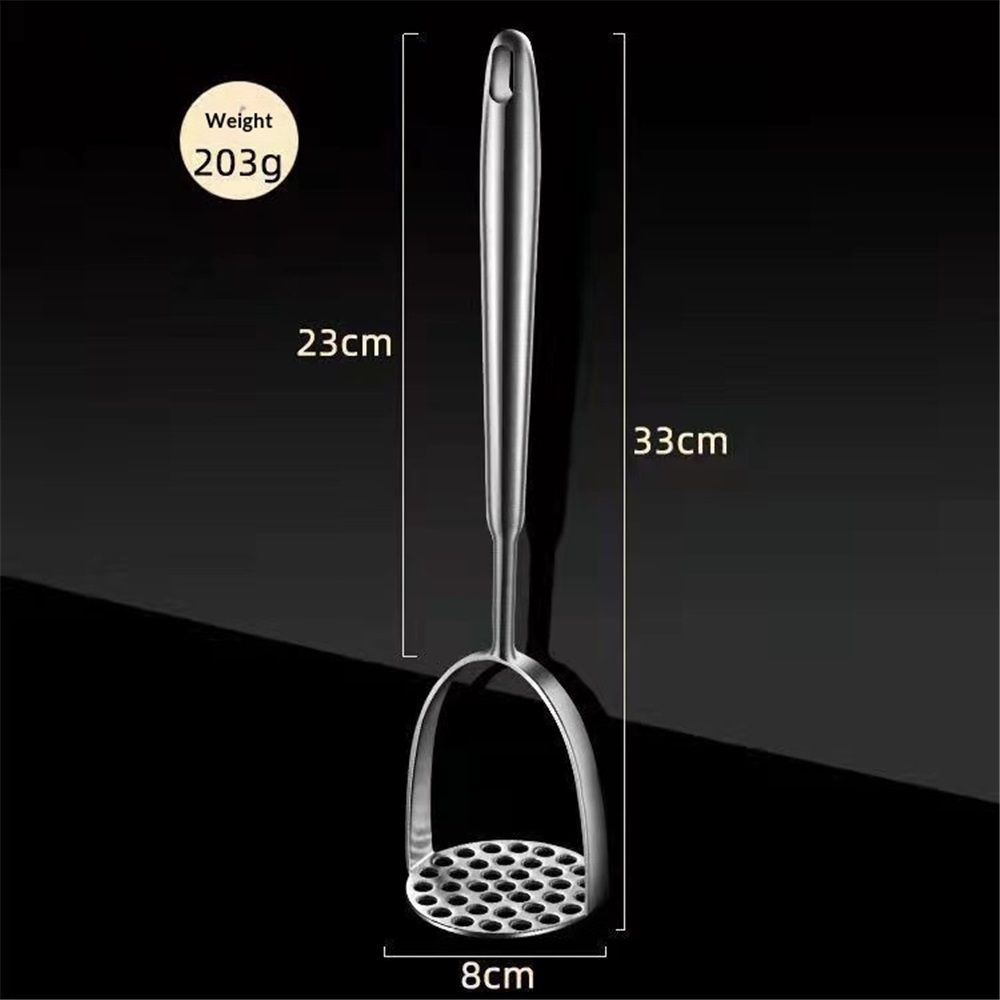 Potato Masher Stainless Steel, Long handle Potato Smasher, Mashed Potatoes Masher Kitchen Tool for Avocado,Potatoes, Beans, Vegetables, Large Heavy Duty — image 4