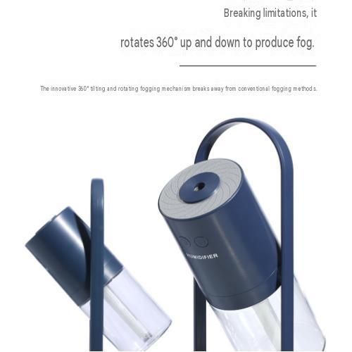 Dark blue 360 Rotating USB Humidifier with Star Projector - 200ml Portable Cool Mist Maker, Quiet Desktop Air Diffuser for Bedroom and Office โ image 6