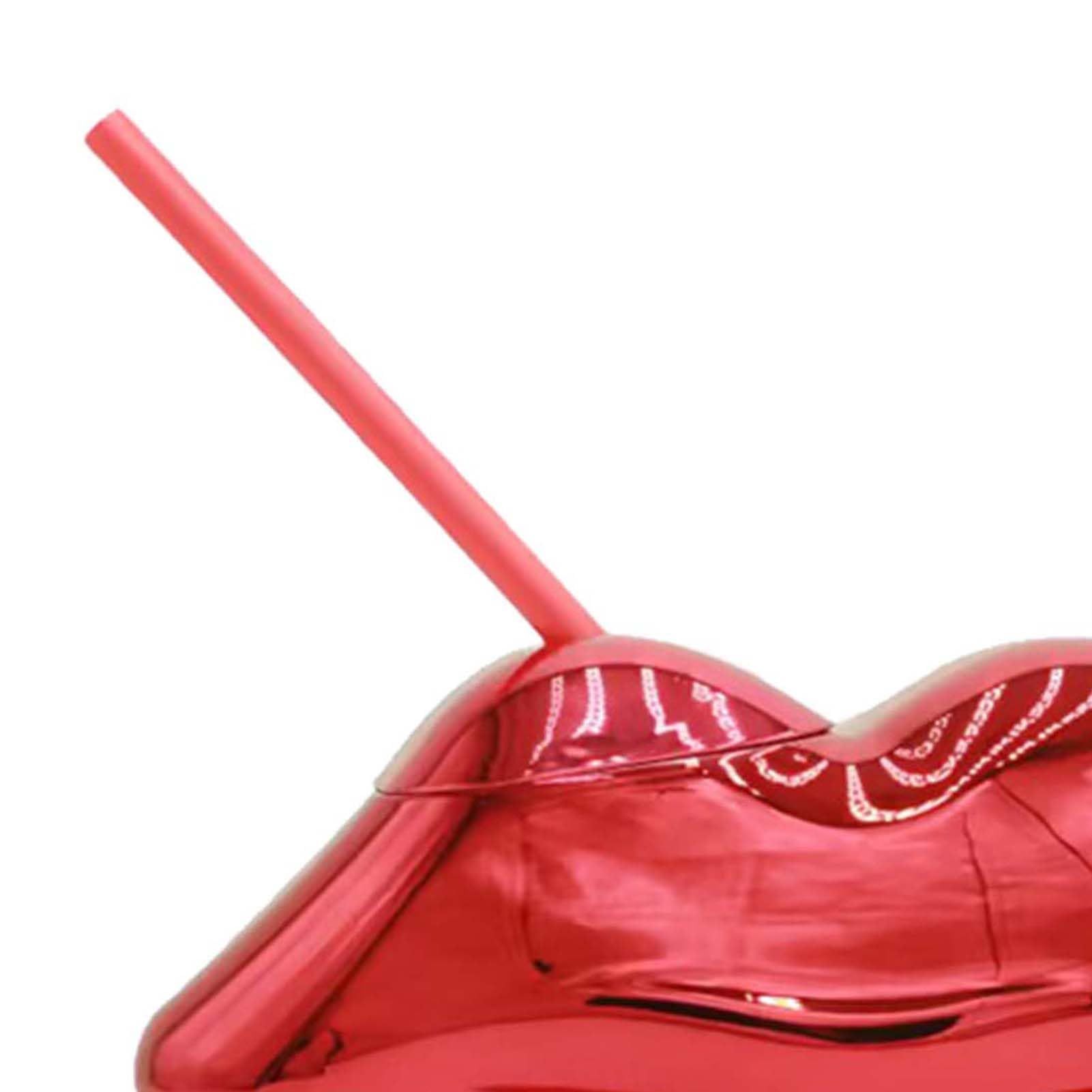 Red Lip Water Cup Gift Novel Bar Party Lip Shaped Beer Bottle wear-resistant and durable to use. Red — image 4