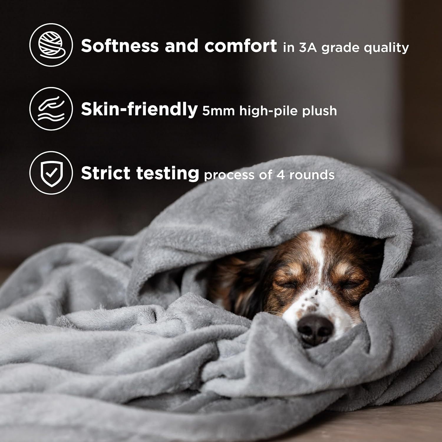 Grey Ultra-Soft Coral Fleece Blanket – Lightweight Summer Throw for Office Naps, Air Conditioning, and Cozy Home Use(100*150cm) — image 3