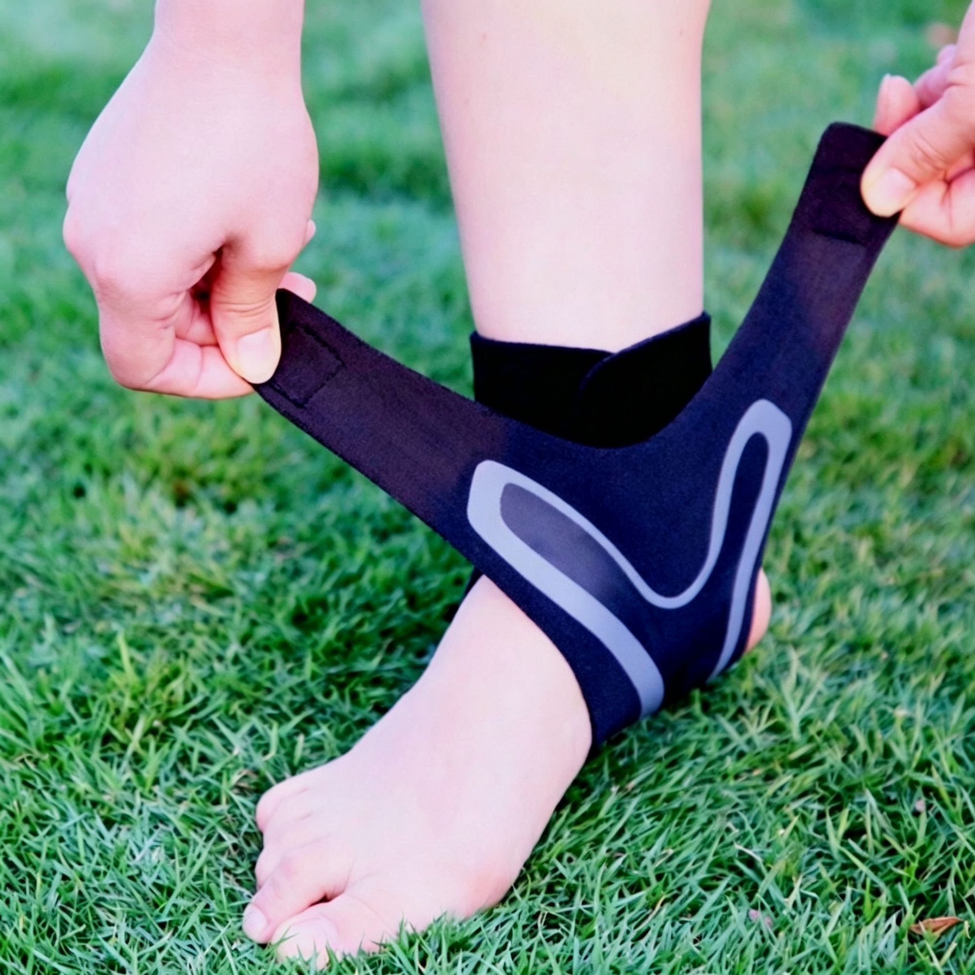 Premium Ankle Support Brace Pair (Left + Right) Size S (AU 2-4) | Christmas Dual Foot Basic Gift | Anti-Sprain Ankle Wrap for Basketball Football Outdoor — image 3