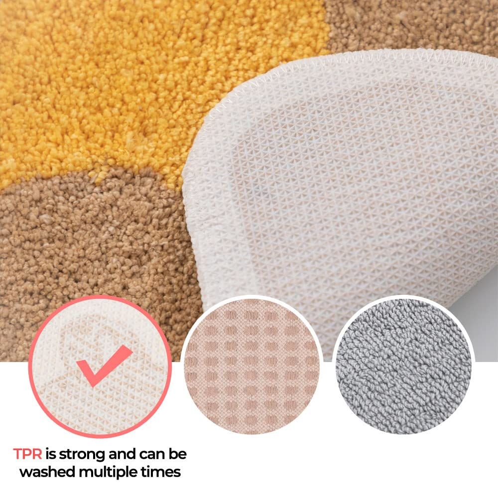 Thick Extra Soft Plush Absorbent Durable Rubber Backing Non Slip Bathroom Rugs, Bath mat Machine Washable, Bathroom Rug 24x17in — image 2