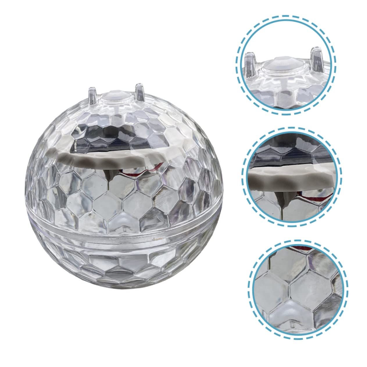 Solar Powered Pool Lamp Solar Pool Lights Abs White Decorate Travel Outdoor Solar Floating Pond Lights Solar Lights Outdoor โ image 4
