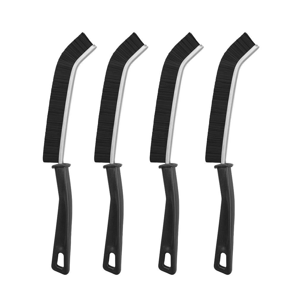 4Pcs Gap Cleaning Brush Crevice Cleaning Tool Multifunctional Brushes for Household Shutter Door Window Track -Black — image 2
