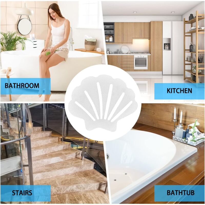 20 pcs Non Slip Shower Stickers, Anti Slip Stickers Safety Bathtub Strips For Bathtub, Showers, Adhesive Strips — image 4