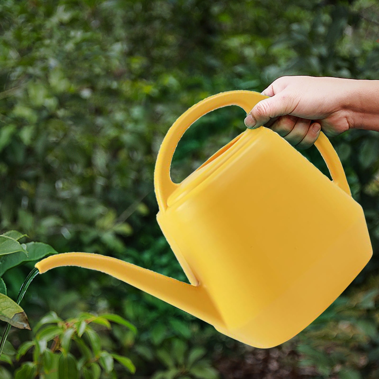 4L Large Capacity Long Spout Watering Can 4L Large Capacity Long Mouth Watering Pot Household Plastic Garden Tools Watering Pot B — image 2