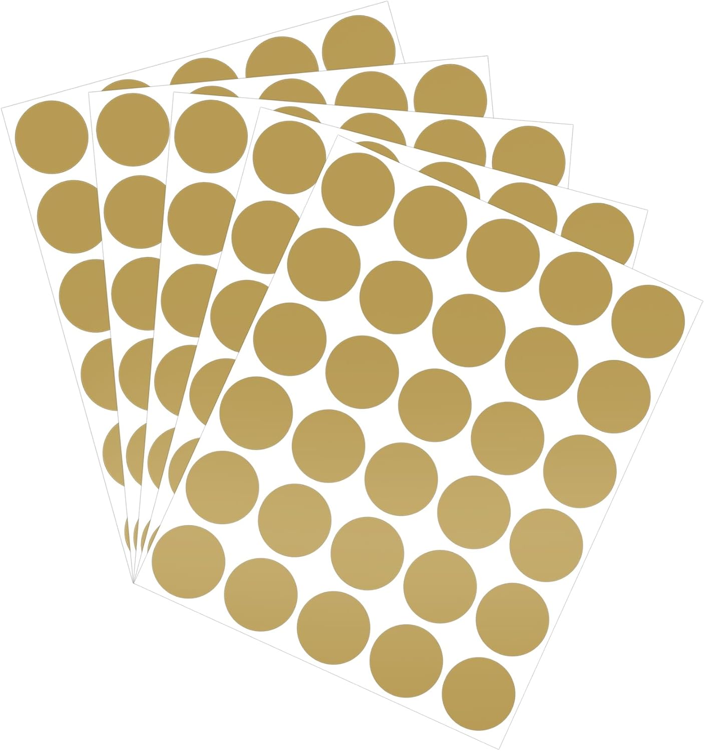 90 Pack Scratch Off Labels Stickers, 3 Sheets 1" Round Self-Adhesive Stickers for DIY Scratch Off Cards, Reward Cards, Party Favors (Gold)