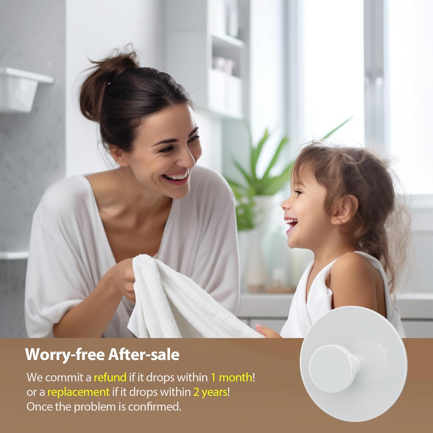 White Adhesive Wall Hook for Coat and Towel: Extra Sticky 12 LB (Max), Stainless Coat Rack Door Holder Hanger, Heavy Duty — image 6