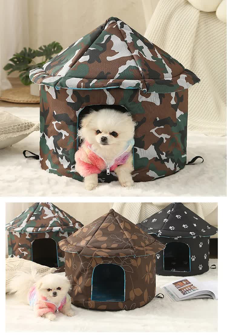 Outdoor Waterproof Cat House - Insulated, Weatherproof, Warm Shelter for Cats, Size: L 45*41cm — image 5