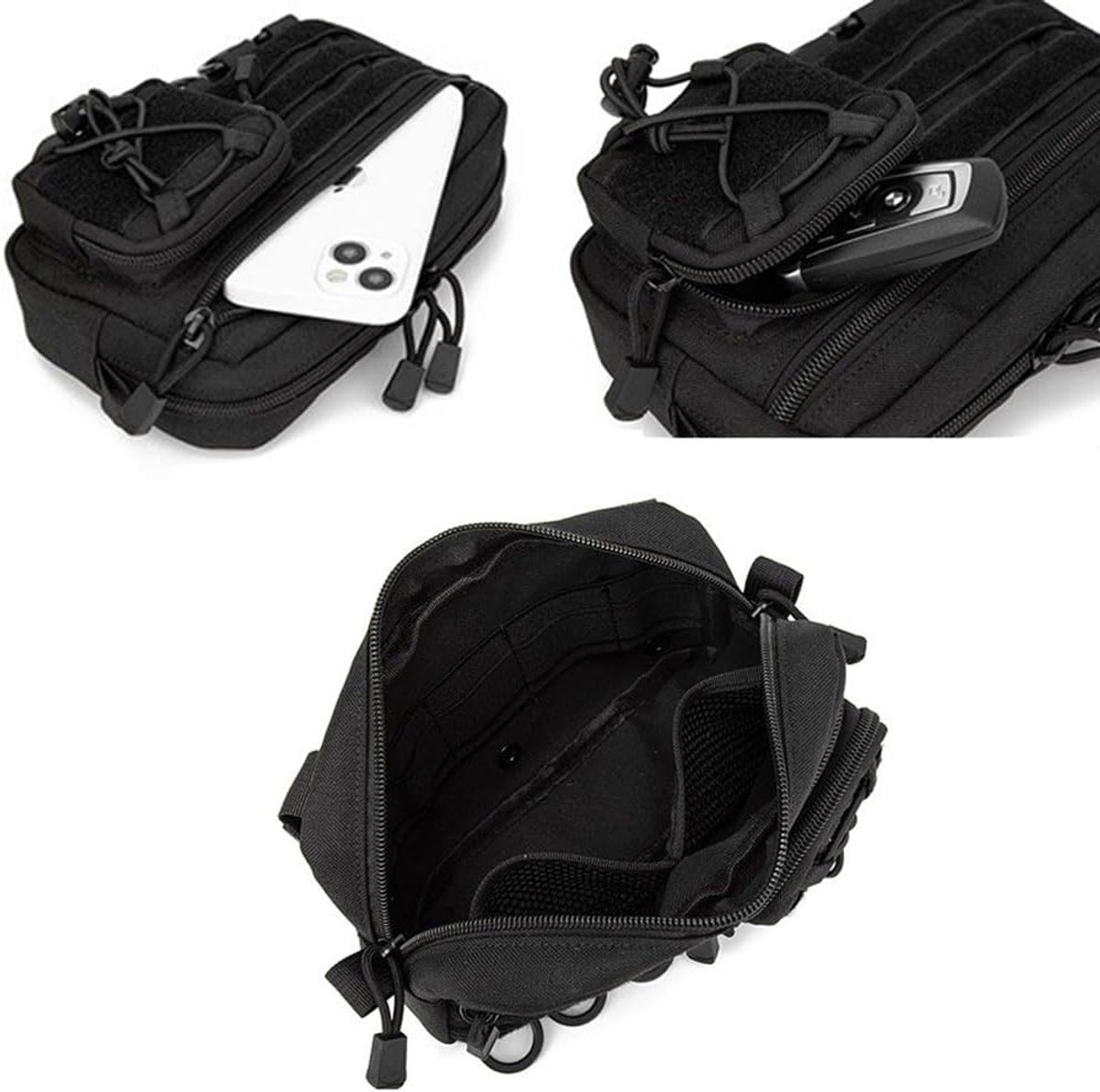 Bike bag - Fanny pack - Organizer - Pouch - Ultralight storage box - Waterproof Oxford Ripstop - Perfect for hiking, cycling, and survival gear — image 4
