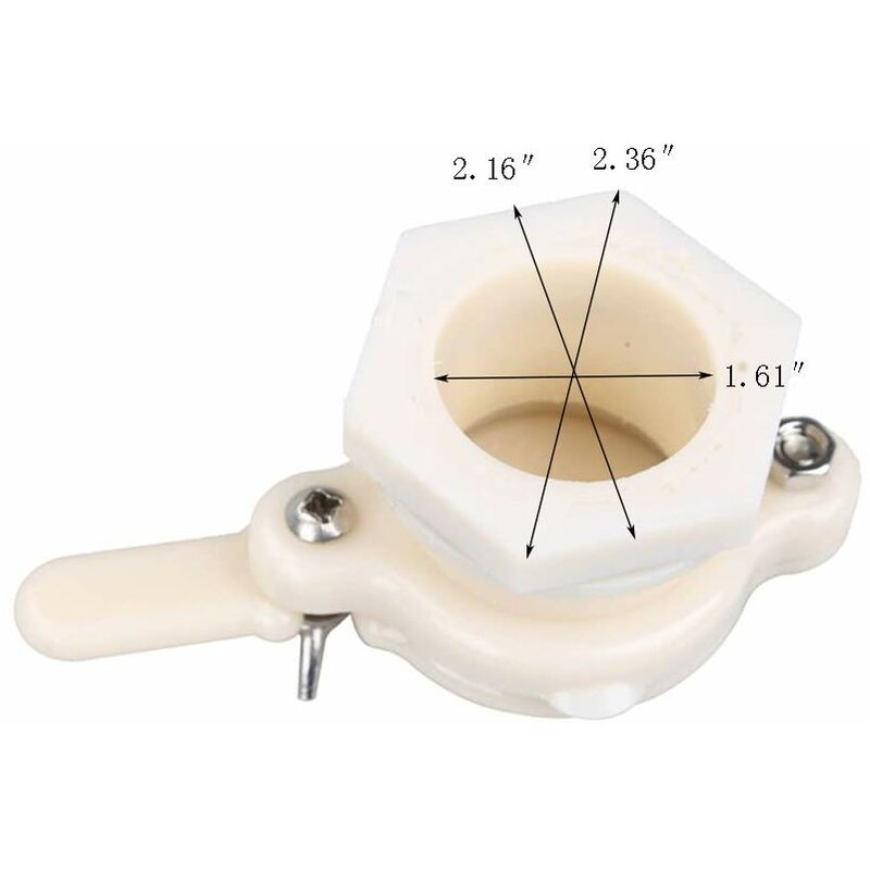 pcs Honey Gate Valve Abs Plastic 2.36″ Extractor Tap Honey Extractor Equipment Honey Tap For Beekeeper (White Honey — image 2
