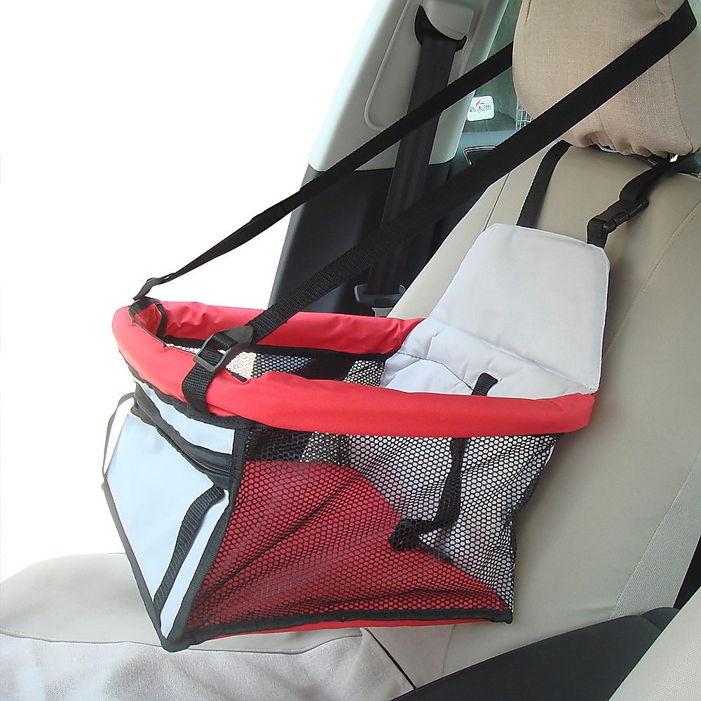 Dog Pet Car Booster Seat with Safety Harness Carrier Portable Travel Seat for Small Pets — image 5