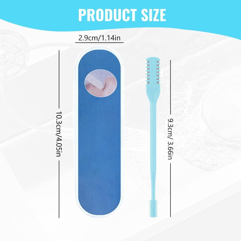 Nasal Hair Cutter, 2024 New Double Sided Nose Hair Knife Manual Nose Trimmer, 360 Rotating Nasal Razor Cutter with Ear Picker for Women and Men (Pink 3Pcs) — image 4