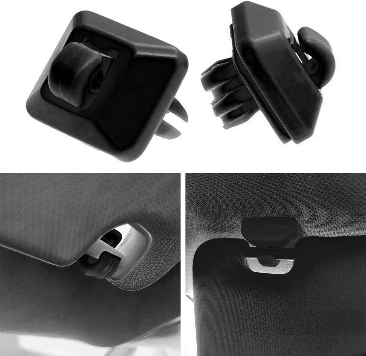 Car Sun Visor - Clip Hook - Car Accessories - Car Sunshades - Sun Visor Hooks for Car - Inner Hooks for Sun Visors - Car Holder for Sun Visor - Suitable for — image 4