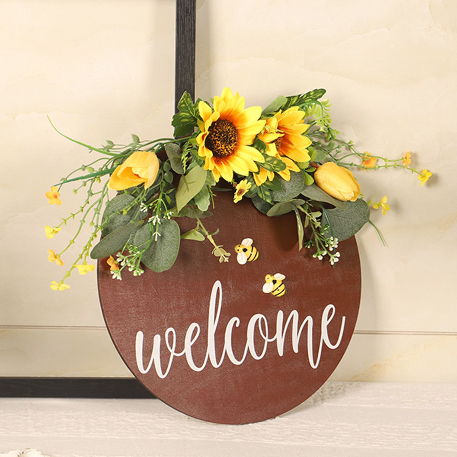Welcome Sign Multifunctional Delicate Stylish Handcrafted Welcome Wreath Decoration for Front Door โ image 5