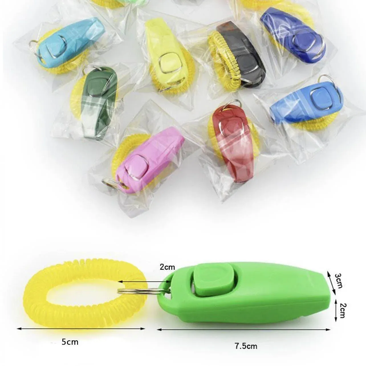 Dog Whistle and Clicker Set for Training Stop Barking Obedience Tool Combo - Green โ image 4
