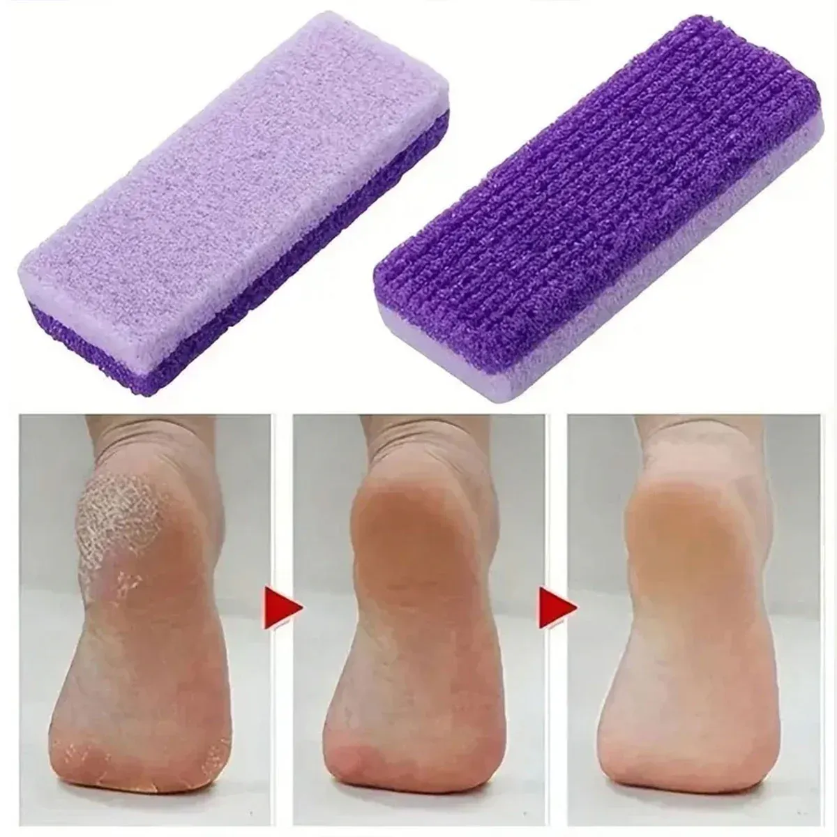 4X Pumice Foot Stone File Exfoliate Rasp Dead Skin Scrub Pedicure Remove Sands โ image 5