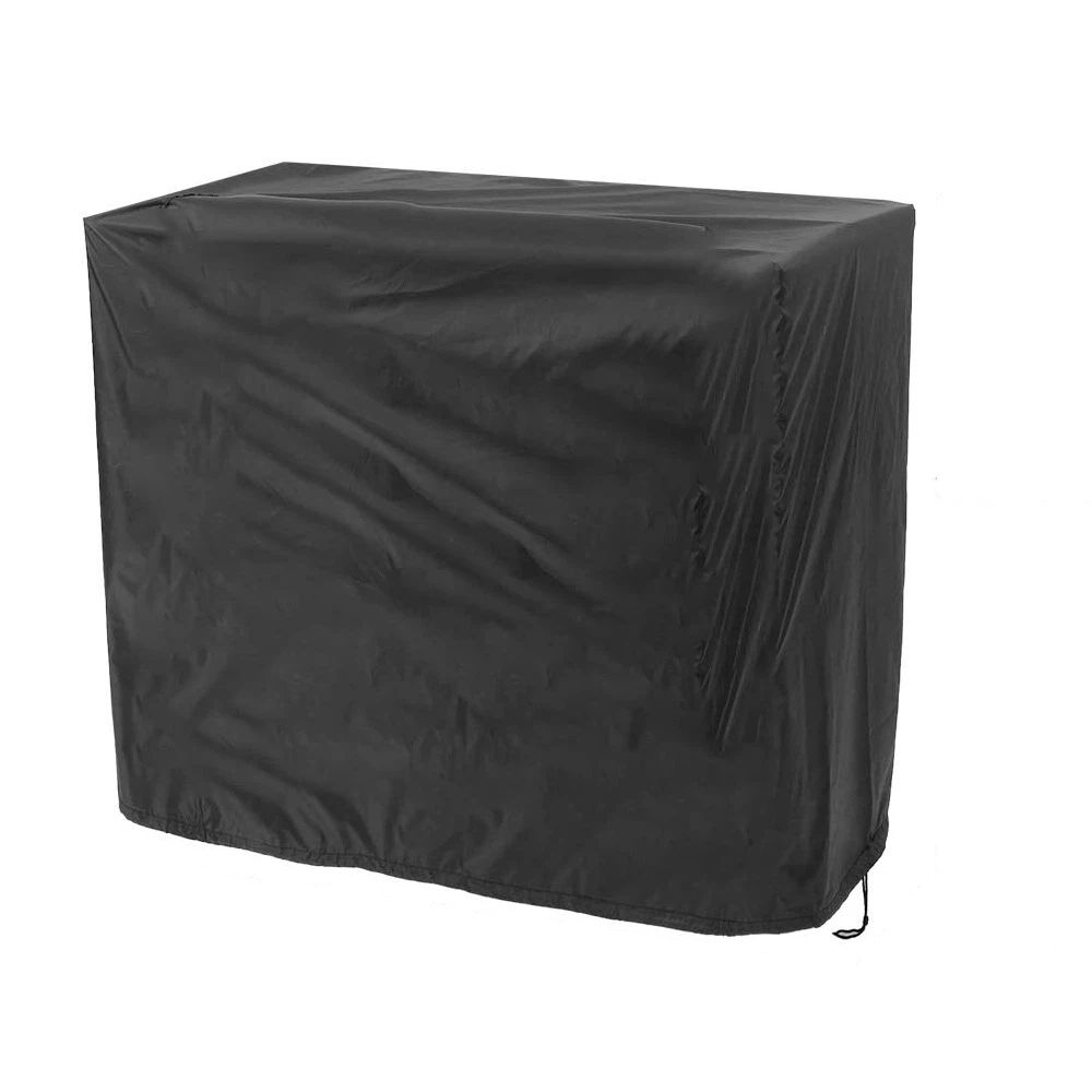 Portable Grill, Tabletop BBQ Cover for Small Gas Barbeque Grill 210D Oxford cloth square barbecue hood(Black 90 × 63 × 70cm)