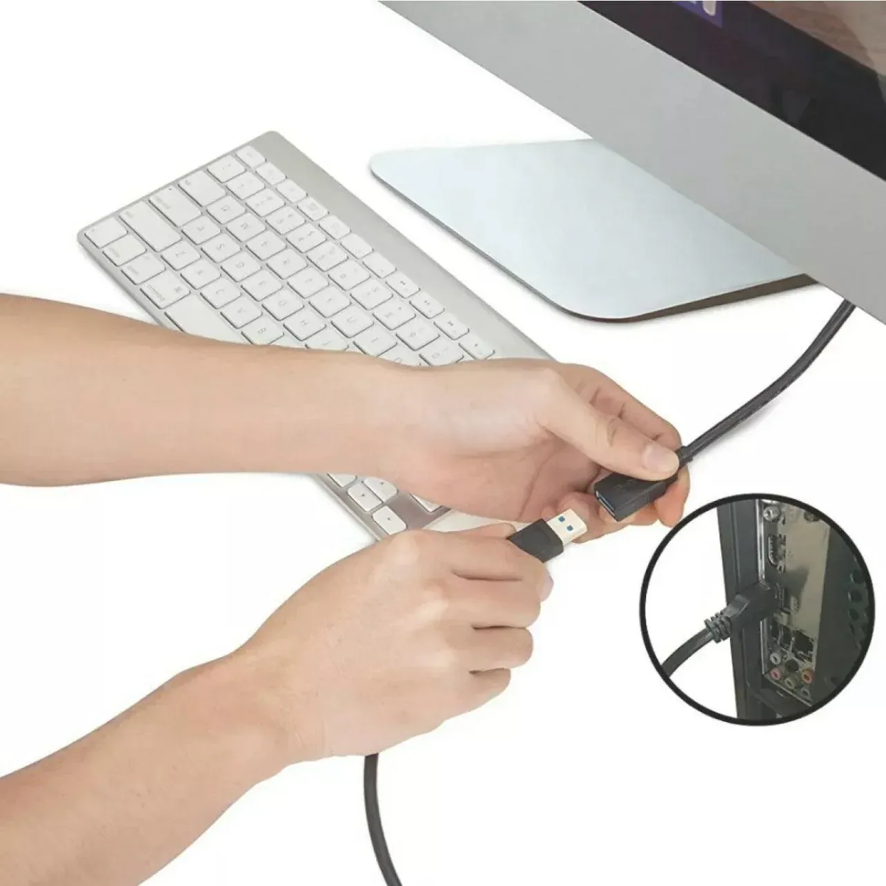 High Speed Usb 2.0 Data Extension Cable Type A Male To Male M-M Connection Cord - 3M — image 4