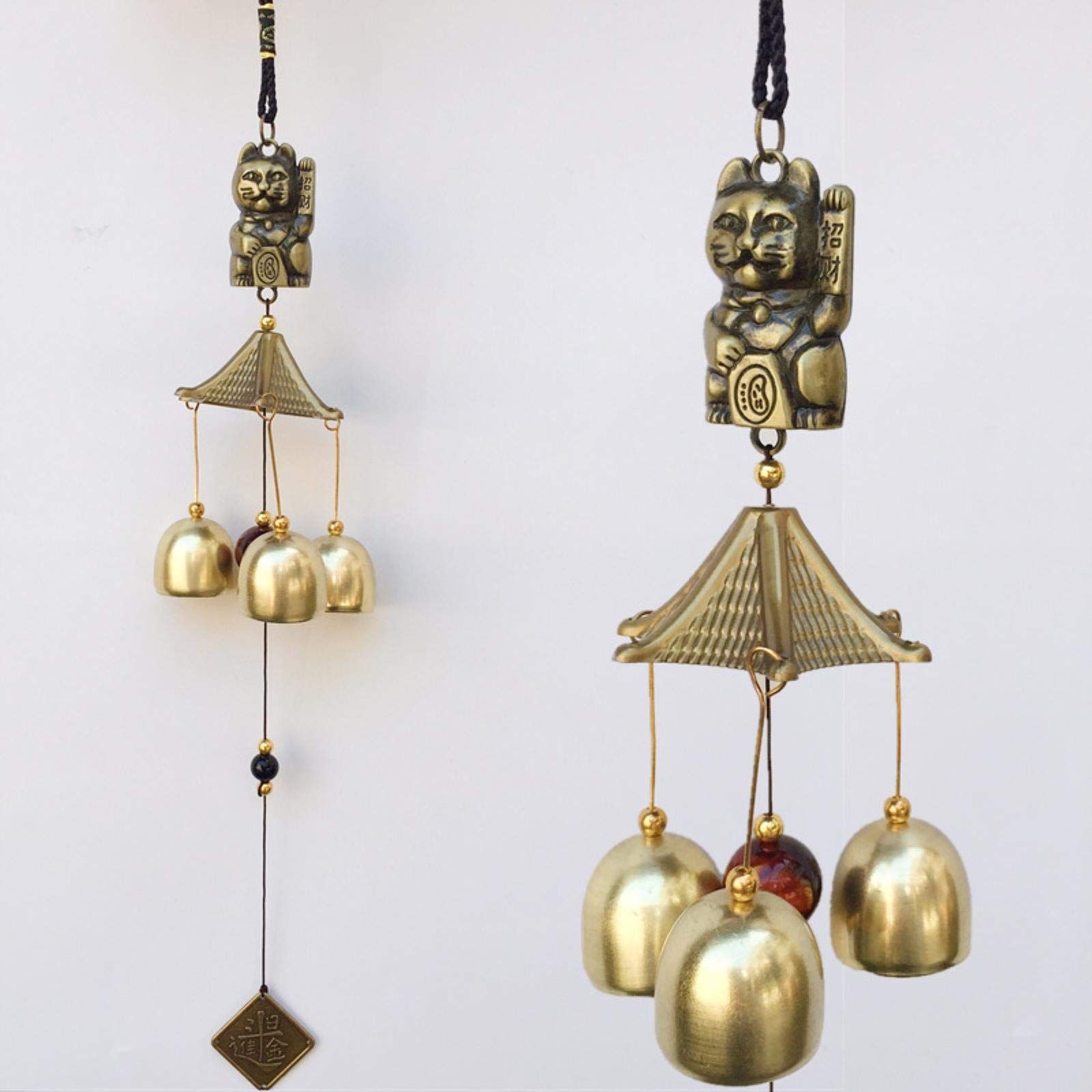 Metal Copper Wind Chime Alloy Bell Feng Shui Windchimes Pendant Garden Backyard Party Hanging Decorations