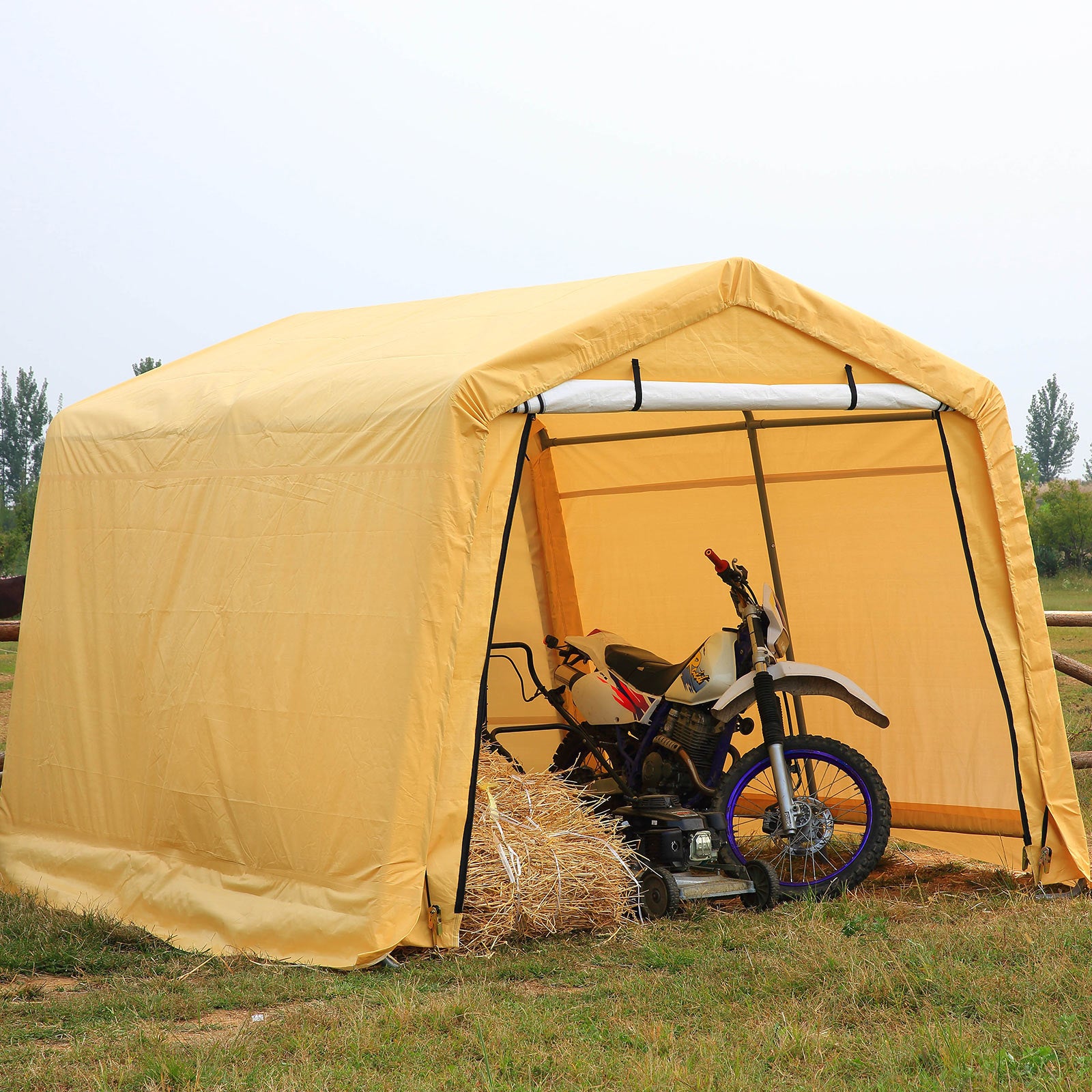 Samland Portable Storage Garage Shelter Size 10x10FT โ image 3