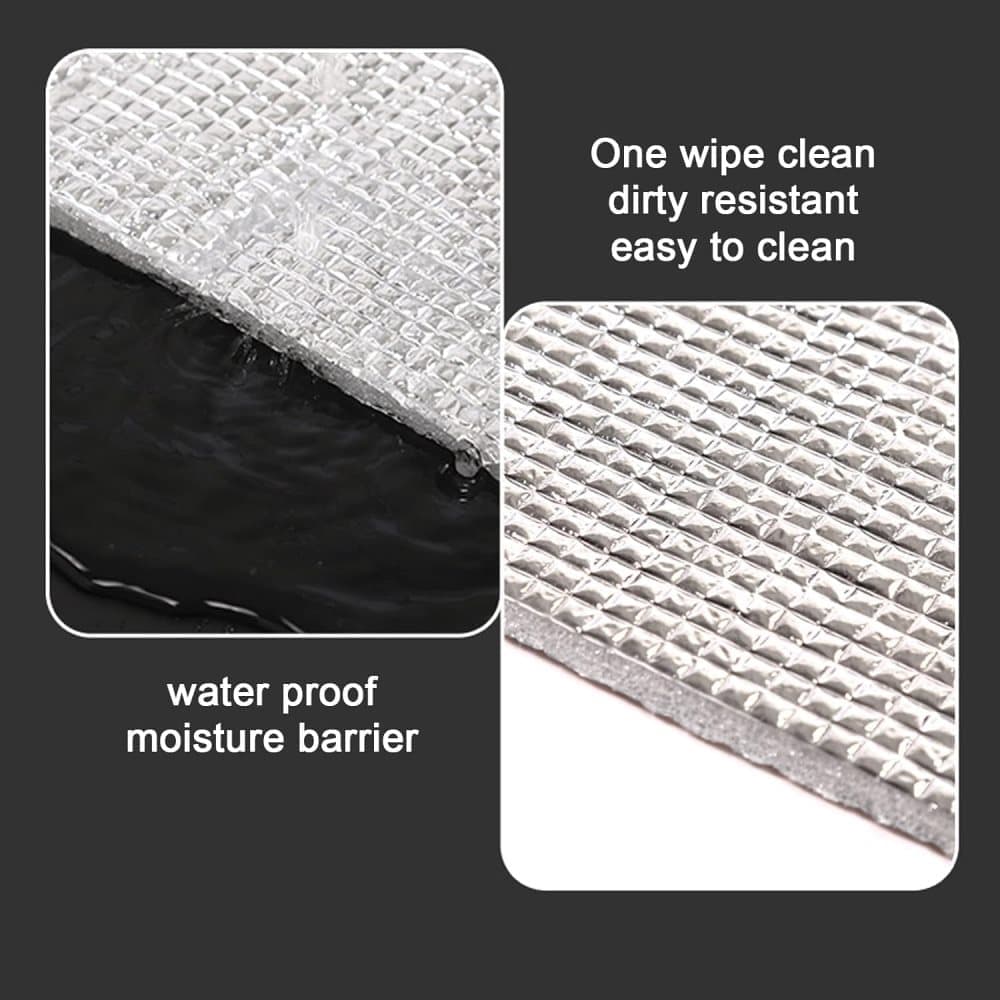 50 × 100cm Aluminum Foil Sun Protection Film, Self-Adhesive Thermal Insulation UV Privacy Protection for Balcony Windows Conservatories, Gray — image 4